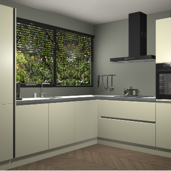 Magnolia greeploze keuken Vogar 83032