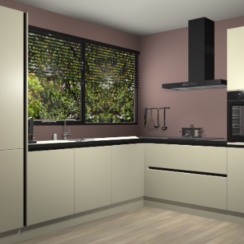 Magnolia greeploze keuken Vogar 83041