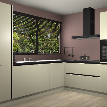 Magnolia greeploze keuken Vogar 83059