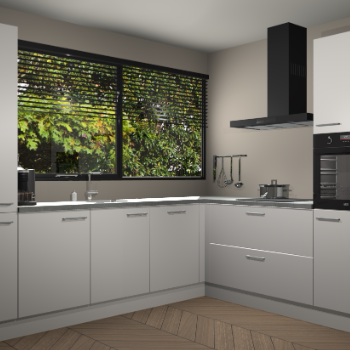 Zijdegrijze keuken Vogar 82934