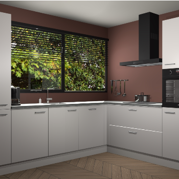 Zijdegrijze keuken Vogar 82935