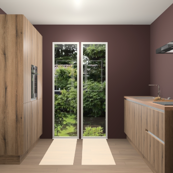 Goud Eiken greeploze keuken Dallas 72469