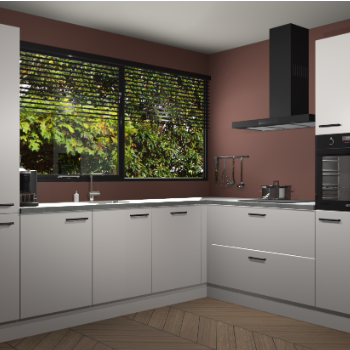 Zijdegrijze keuken Vogar 82937