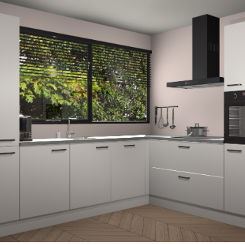 Zijdegrijze keuken Vogar 82938