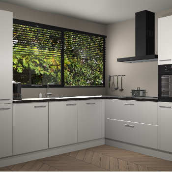 Zijdegrijze keuken Vogar 82940