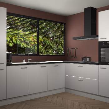 Zijdegrijze keuken Vogar 82941