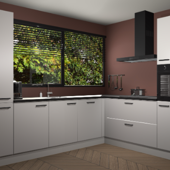 Zijdegrijze keuken Vogar 82943