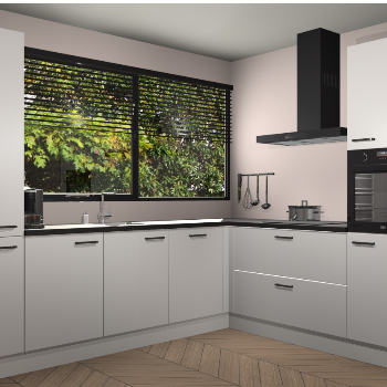 Zijdegrijze keuken Vogar 82944