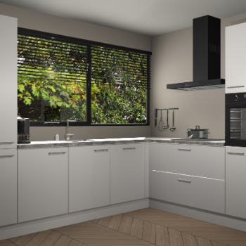 Zijdegrijze keuken Vogar 82946