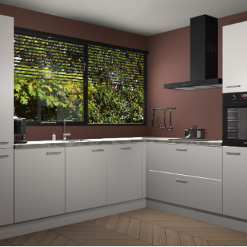 Zijdegrijze keuken Vogar 82947