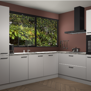 Zijdegrijze keuken Vogar 82949