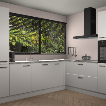 Zijdegrijze keuken Vogar 82950