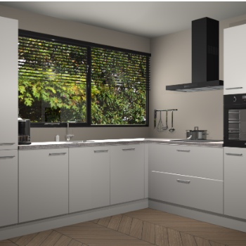 Zijdegrijze keuken Vogar 82952