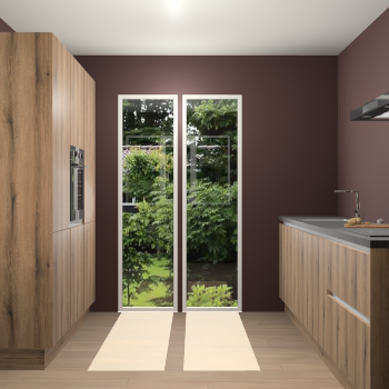 Goud Eiken greeploze keuken Dallas 72495