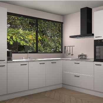 Zijdegrijze keuken Vogar 82956