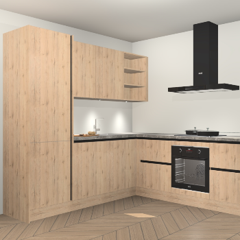 Madera Natuur greeploze keuken Turek 74283