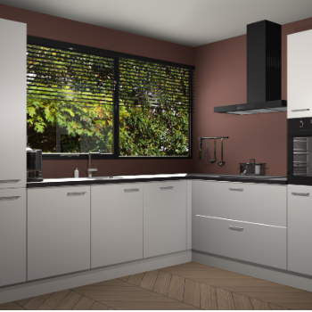 Zijdegrijze keuken Vogar 82959