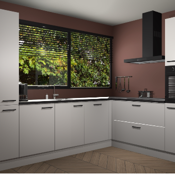 Zijdegrijze keuken Vogar 82961