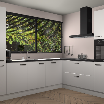 Zijdegrijze keuken Vogar 82962