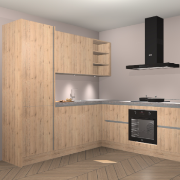 Madera Natuur greeploze keuken Turek 74286