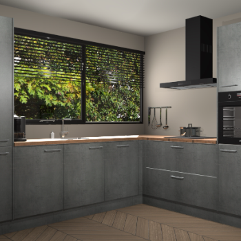 Beton Parelgrijs keuken Vogar 83256