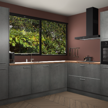 Beton Parelgrijs keuken Vogar 83257