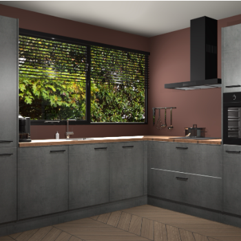 Beton Parelgrijs keuken Vogar 83259