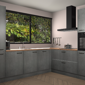 Beton Parelgrijs keuken Vogar 83260