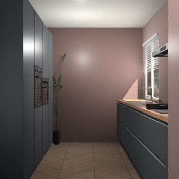 Onyxgrijze greeploze keuken Turijn 84798