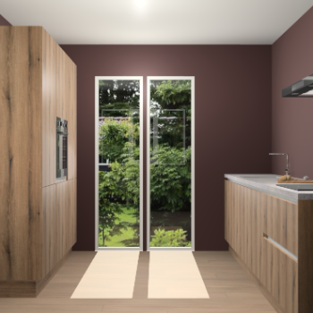 Goud Eiken greeploze keuken Dallas 72582