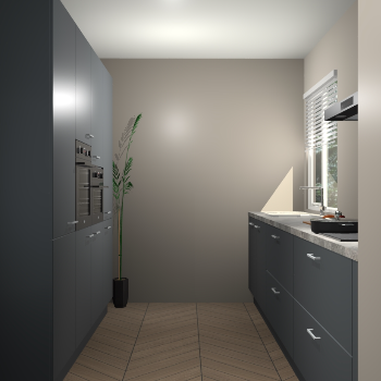 Onyxgrijze keuken Turijn 84812