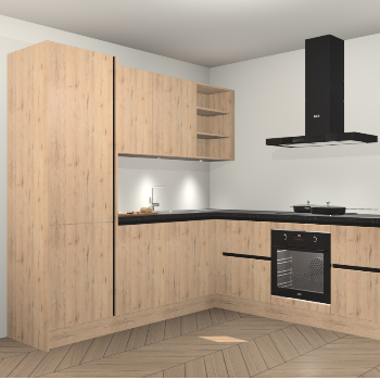Madera Natuur greeploze keuken Turek 74295