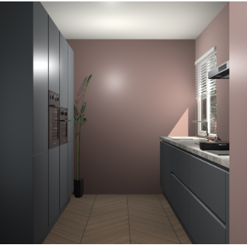 Onyxgrijze greeploze keuken Turijn 84816