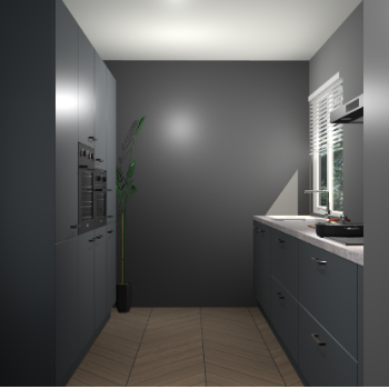 Onyxgrijze keuken Turijn 84821