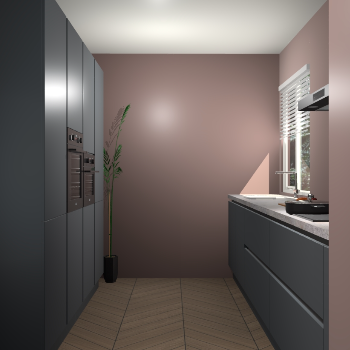 Onyxgrijze greeploze keuken Turijn 84822