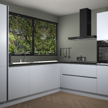 Sneeuwwitte greeploze keuken Vogar 82912