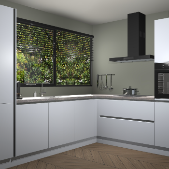 Sneeuwwitte greeploze keuken Vogar 82924