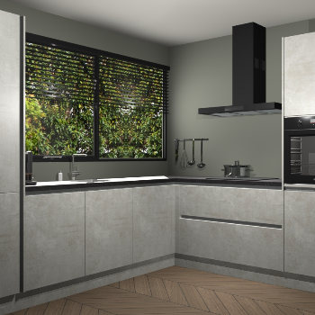 Beton Opal greeploze keuken Vogar 83426