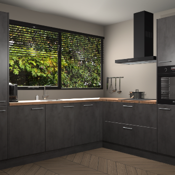 Beton Antraciet keuken Vogar 83380