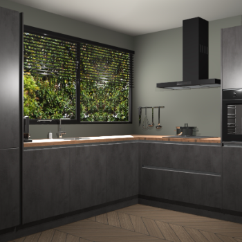 Beton Antraciet greeploze keuken Vogar 83384