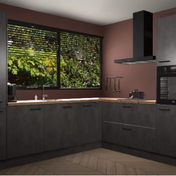 Beton Antraciet keuken Vogar 83385