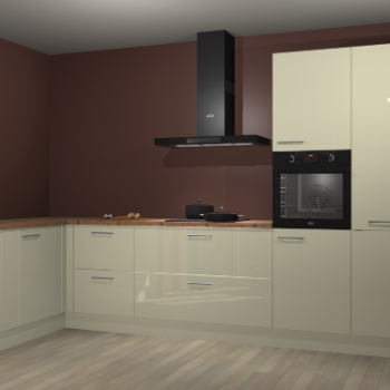 Magnolia hoogglans keuken Nuuk 68098