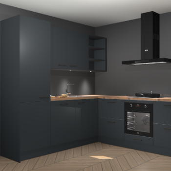 Onyxgrijze keuken Turek 74648