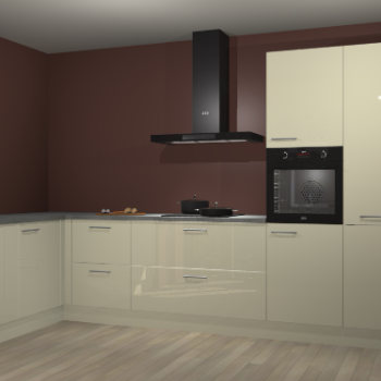 Magnolia hoogglans keuken Nuuk 68117