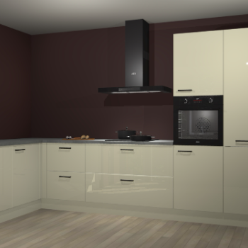 Magnolia hoogglans keuken Nuuk 68123