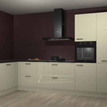 Magnolia hoogglans keuken Nuuk 68163