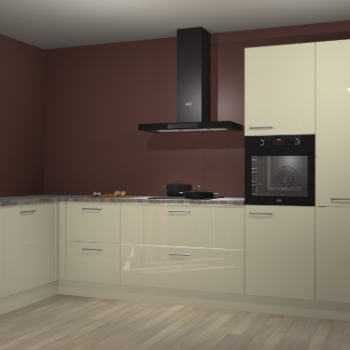 Magnolia hoogglans keuken Nuuk 68173