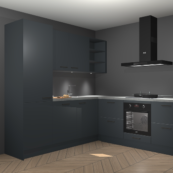 Onyxgrijze keuken Turek 74668