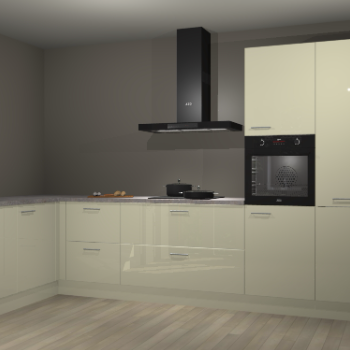 Magnolia hoogglans keuken Nuuk 68197