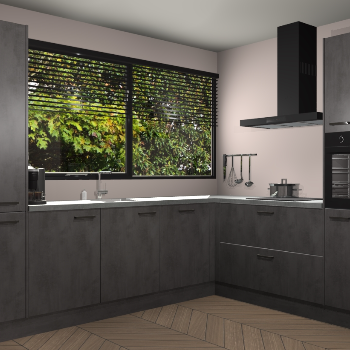 Beton Antraciet keuken Vogar 83911